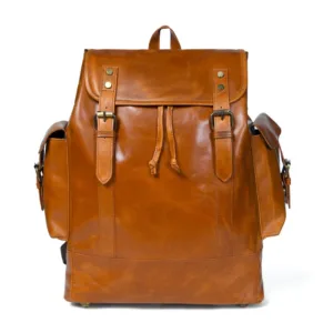 Earthen Leather Laptop Backpack