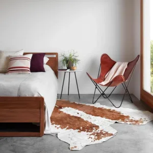 Cognac Leather Butterfly Living Room Chair 5 700x700