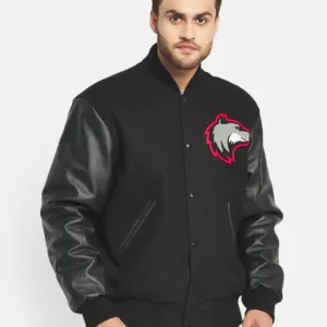 Black Wolf Varsity Jacket